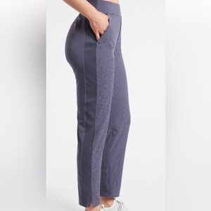 Athleta Brooklynn Textured Ankle Pant Blue